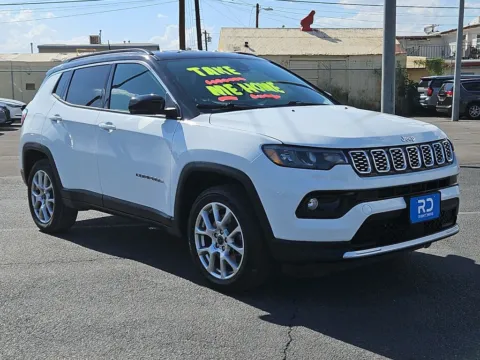 White 2025 Jeep Compass Limited for sale in El Paso, TX