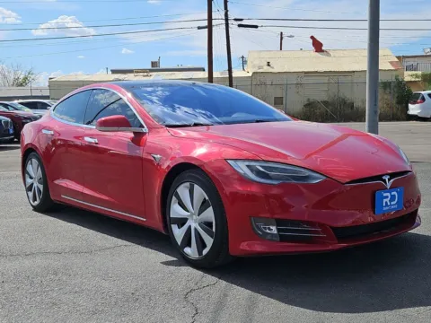 Red 2021 Tesla Model S Long Range for sale in El Paso, TX