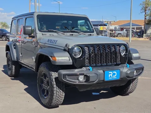 Gray 2023 Jeep Wrangler Willys 4xe for sale in El Paso, TX