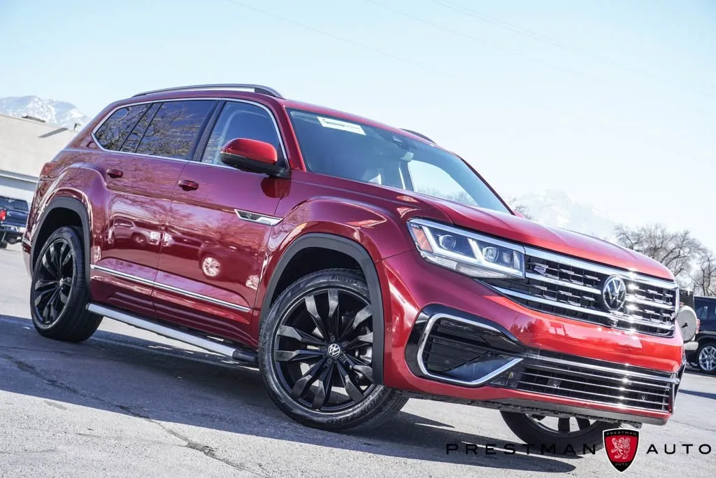 Red 2022 Volkswagen Atlas 3.6L V6 SEL Premium R-Line for sale in Salt Lake City, UT
