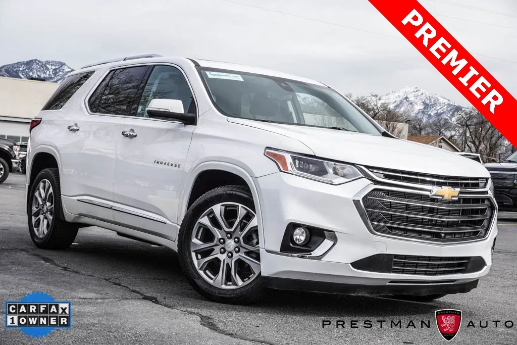 White 2021 Chevrolet Traverse Premier for sale in Salt Lake City, UT