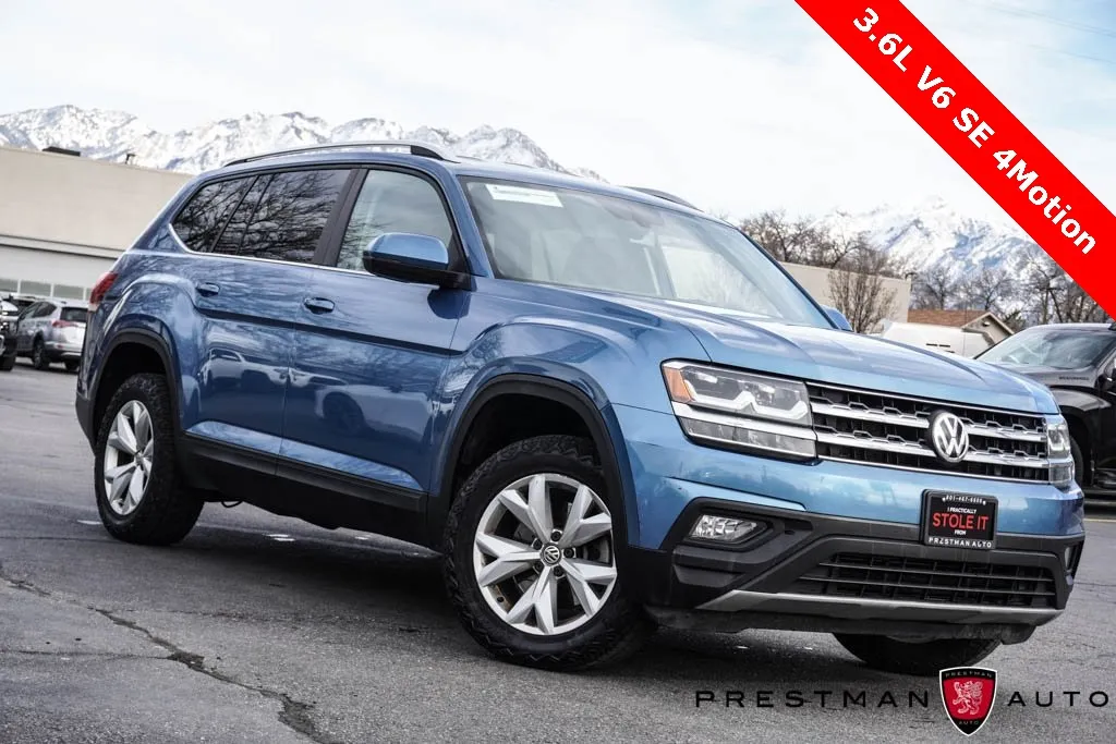 Blue 2019 Volkswagen Atlas 3.6L V6 SE for sale in Salt Lake City, UT