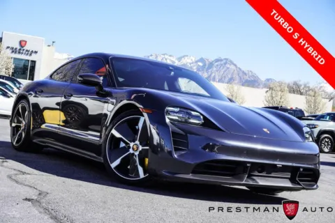 Gray 2021 Porsche Taycan Turbo S for sale in Salt Lake City, UT