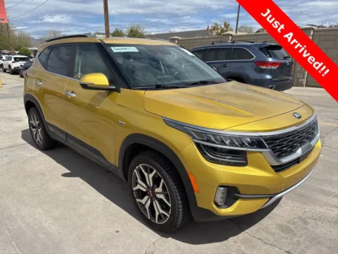 Yellow 2021 Kia Seltos SX for sale in Salt Lake City, UT