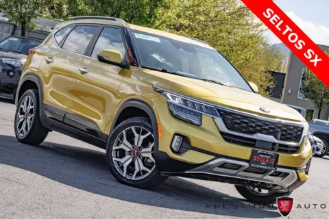 Yellow 2021 Kia Seltos SX for sale in Salt Lake City, UT