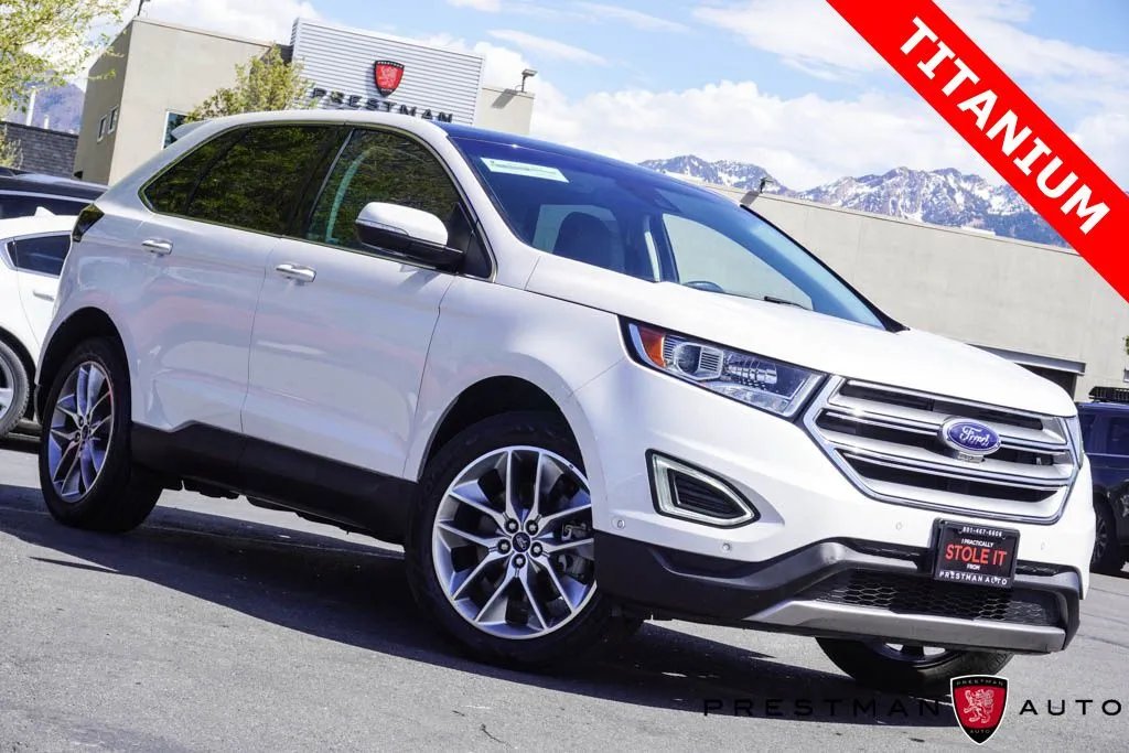 White 2018 Ford Edge Titanium for sale in Salt Lake City, UT