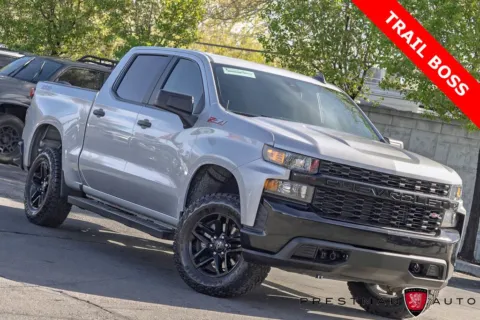 Silver 2021 Chevrolet Silverado 1500 Custom Trail Boss for sale in Salt Lake City, UT