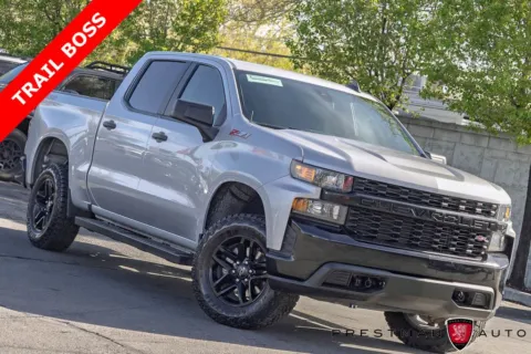 Silver 2021 Chevrolet Silverado 1500 Custom Trail Boss for sale in Salt Lake City, UT