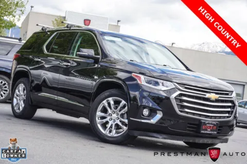 Black 2019 Chevrolet Traverse High Country for sale in Salt Lake City, UT