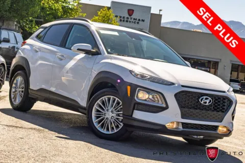 White 2021 Hyundai Kona SEL Plus for sale in Salt Lake City, UT