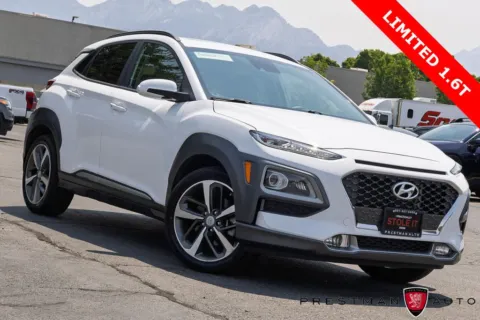 White 2021 Hyundai Kona Limited for sale in Salt Lake City, UT