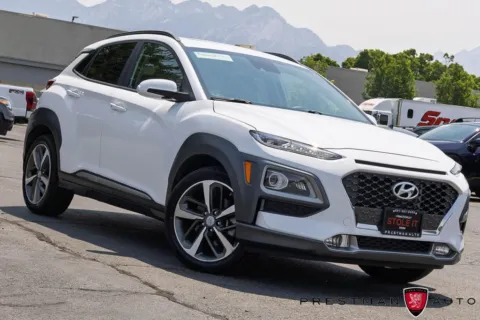 White 2021 Hyundai Kona Limited for sale in Salt Lake City, UT