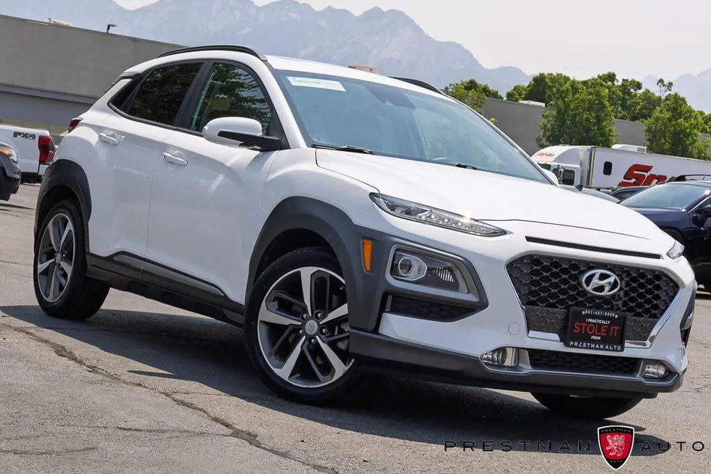 White 2021 Hyundai Kona Limited for sale in Salt Lake City, UT
