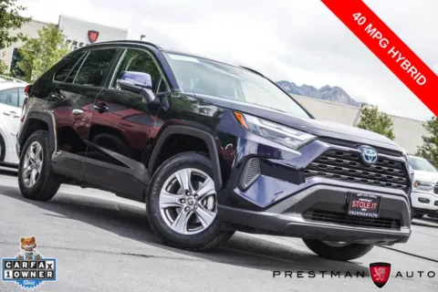 Blue 2022 Toyota RAV4 Hybrid XLE for sale in Salt Lake City, UT