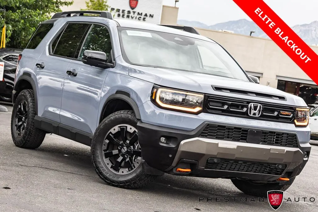 Gray 2026 Honda Passport TrailSport Elite Blackout for sale in Salt Lake City, UT