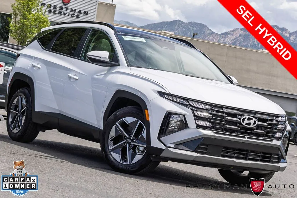 White 2025 Hyundai Tucson Hybrid SEL Convenience for sale in Salt Lake City, UT