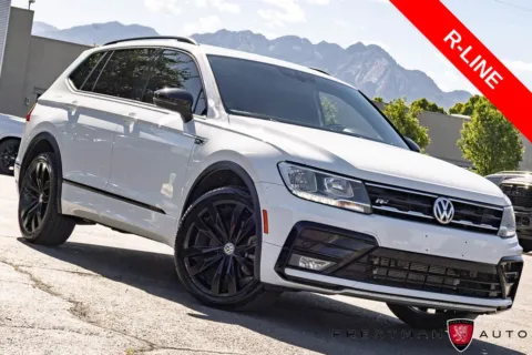 White 2021 Volkswagen Tiguan 2.0T SE R-Line Black for sale in Salt Lake City, UT