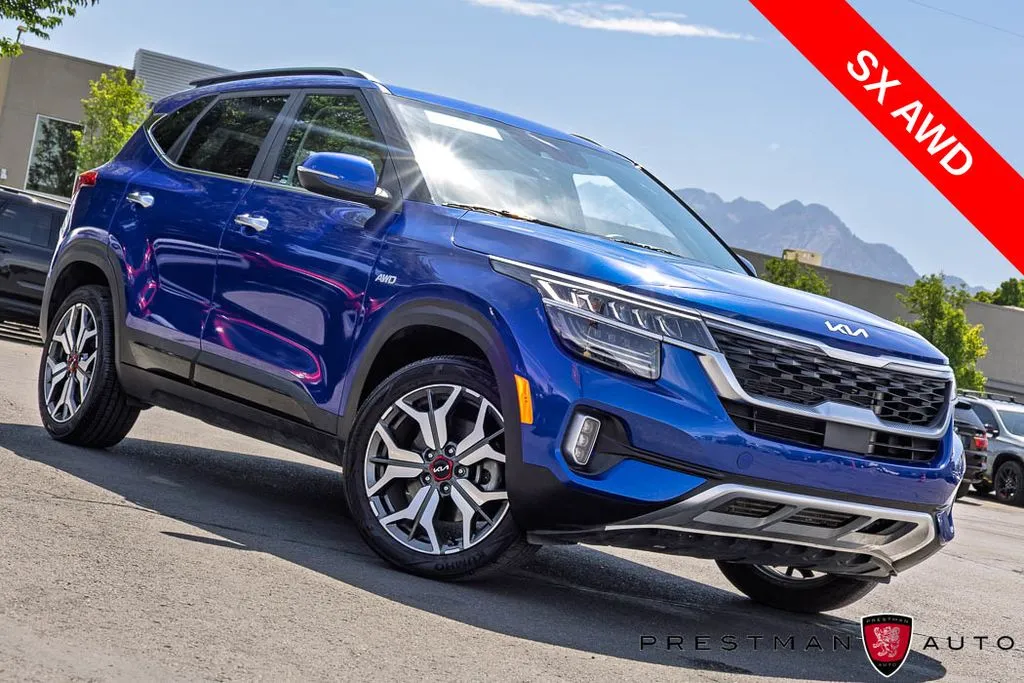 Blue 2023 Kia Seltos SX for sale in Salt Lake City, UT