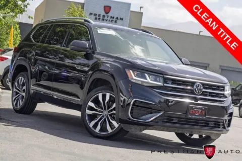 Black 2021 Volkswagen Atlas 3.6L V6 SEL Premium R-Line for sale in Salt Lake City, UT