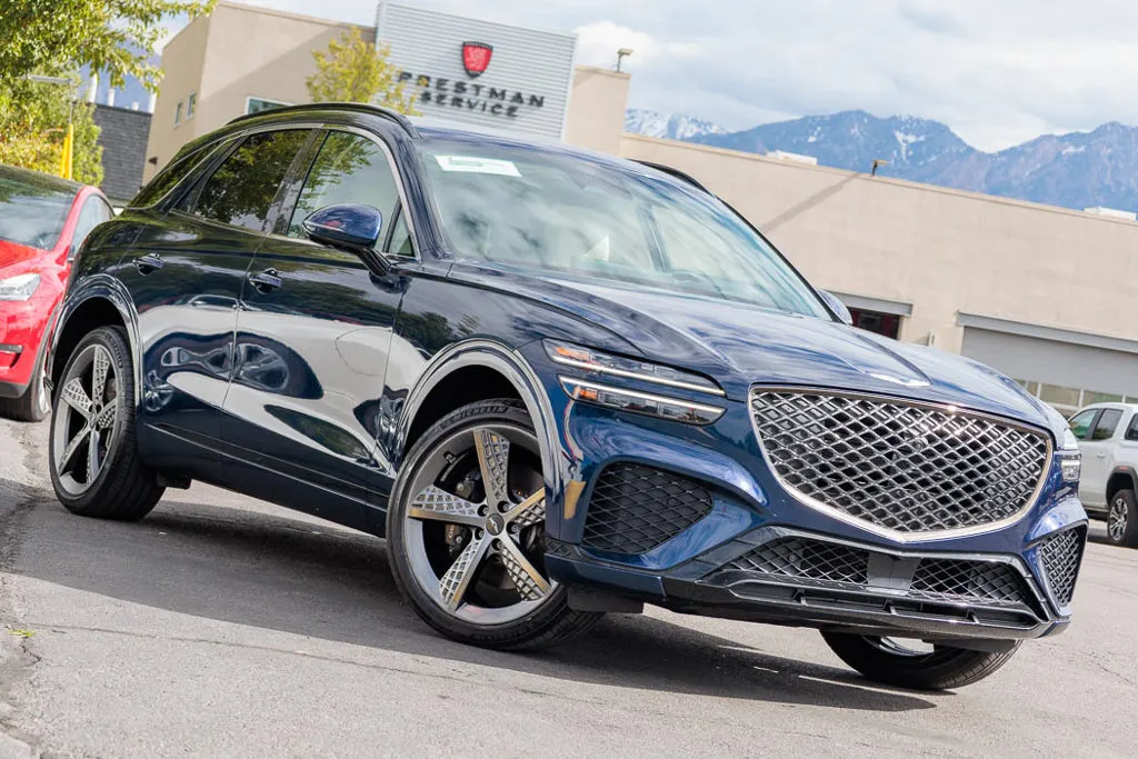 Blue 2022 Genesis GV70 3.5T Sport for sale in Salt Lake City, UT