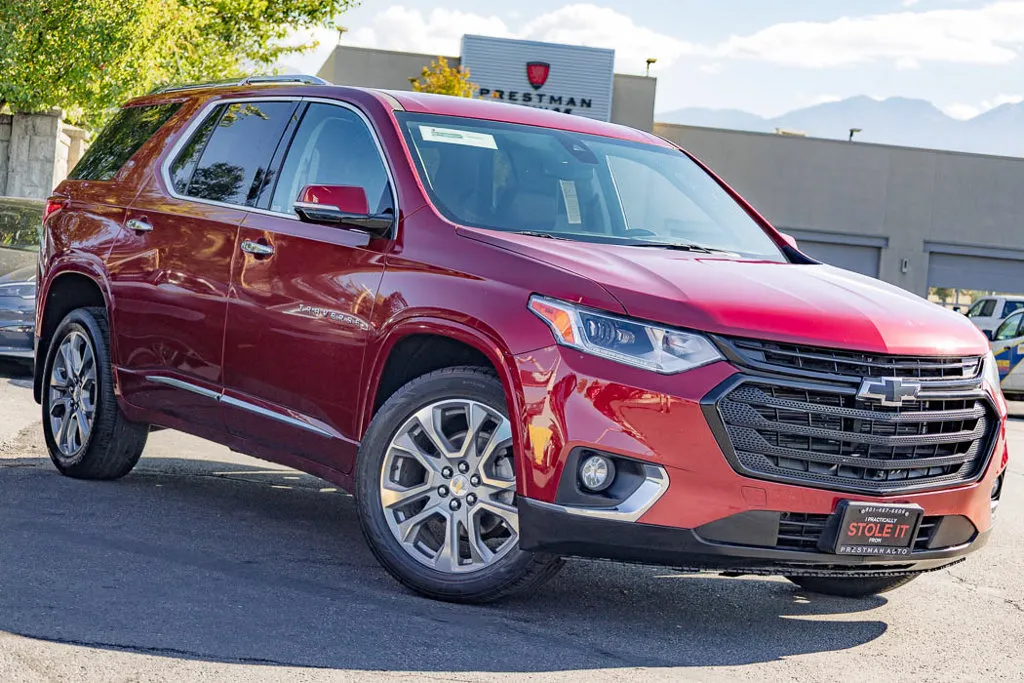Red 2019 Chevrolet Traverse Premier for sale in Salt Lake City, UT