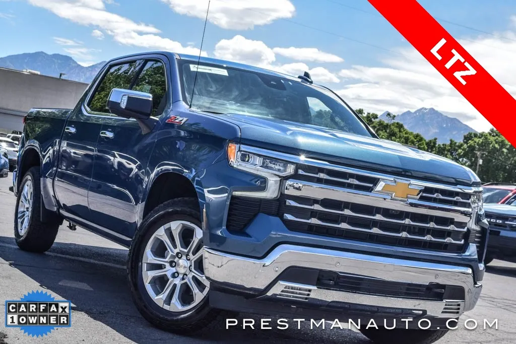 Blue 2024 Chevrolet Silverado 1500 LTZ for sale in Salt Lake City, UT