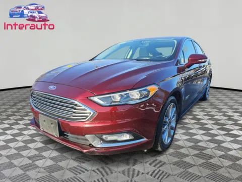 Red 2017 Ford Fusion Energi Plug-In Hybrid SE Luxury Sedan 4D for sale in Plainville, MA