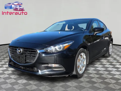 Black 2017 MAZDA MAZDA3 Sport Sedan 4D for sale in Plainville, MA