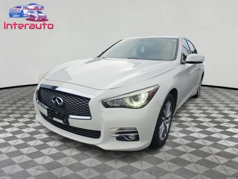 White 2017 INFINITI Q50 2.0t Sedan 4D for sale in Plainville, MA