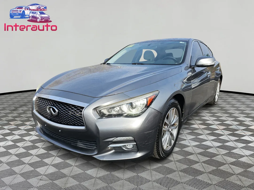 Gray 2015 INFINITI Q50 3.7 Sedan 4D for sale in Plainville, MA
