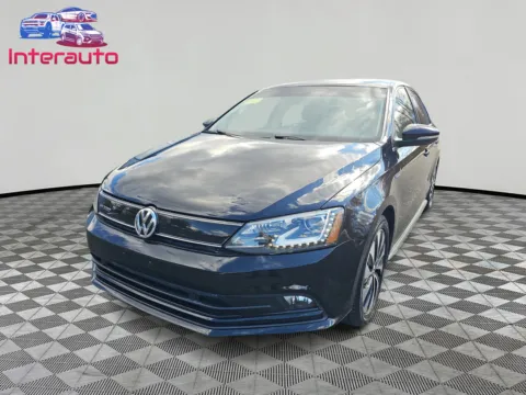 Black 2016 Volkswagen Jetta Hybrid SEL Premium Sedan 4D for sale in Plainville, MA