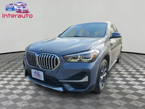 Blue 2021 BMW X1 xDrive28i Sport Utility 4D for sale in Plainville, MA