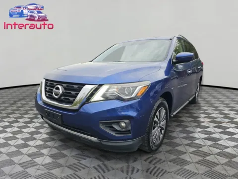 Blue 2018 Nissan Pathfinder SV Sport Utility 4D for sale in Plainville, MA