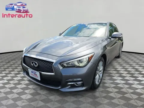 Gray 2015 INFINITI Q50 3.7 Premium Sedan 4D for sale in Plainville, MA