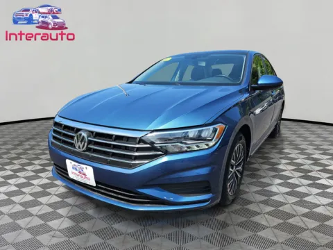 Blue 2019 Volkswagen Jetta 1.4T SE Sedan 4D for sale in Plainville, MA