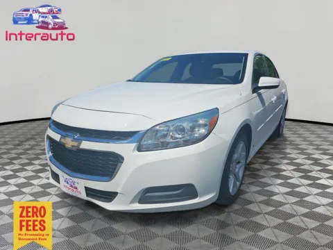 White 2015 Chevrolet Malibu LT Sedan 4D for sale in Plainville, MA