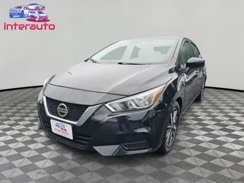 Black 2021 Nissan Versa SV Sedan 4D for sale in Plainville, MA