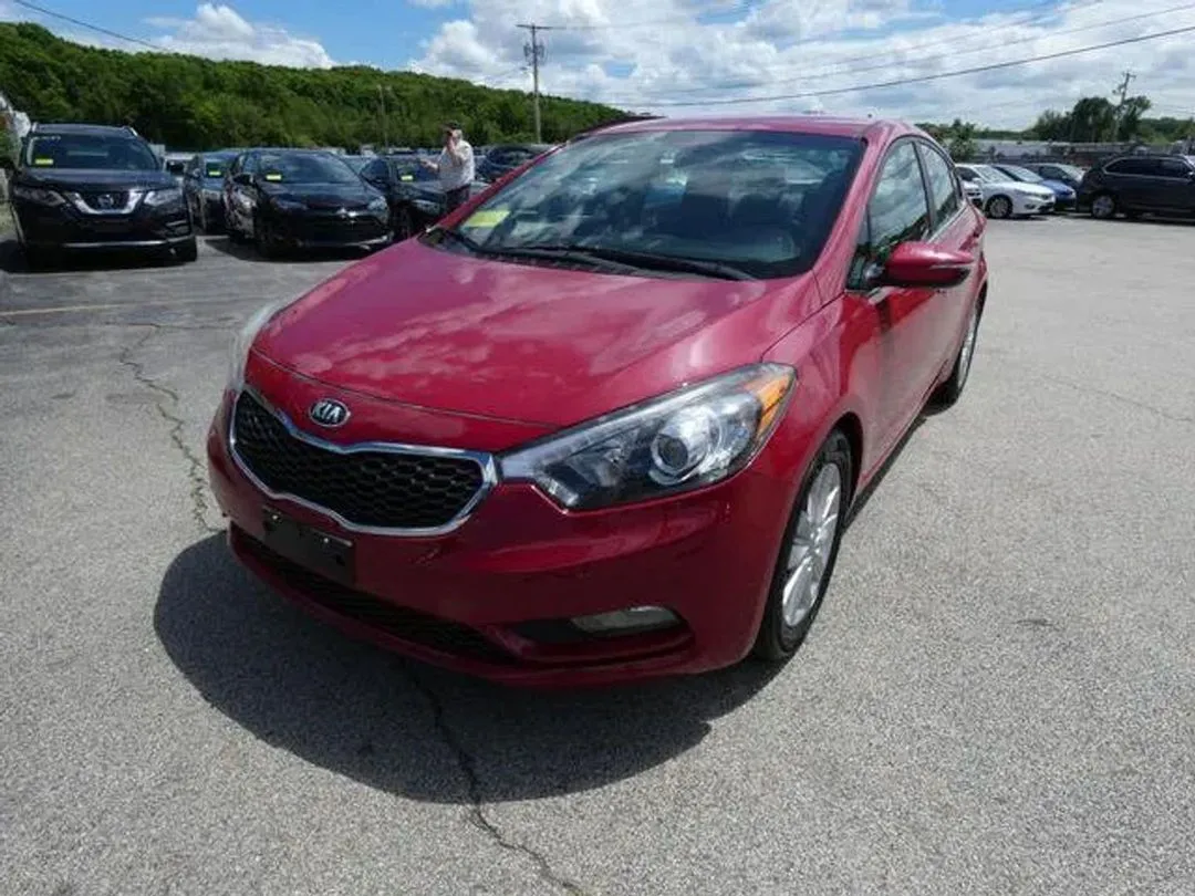 Red 2015 Kia Forte EX Sedan 4D for sale in Worcester, MA