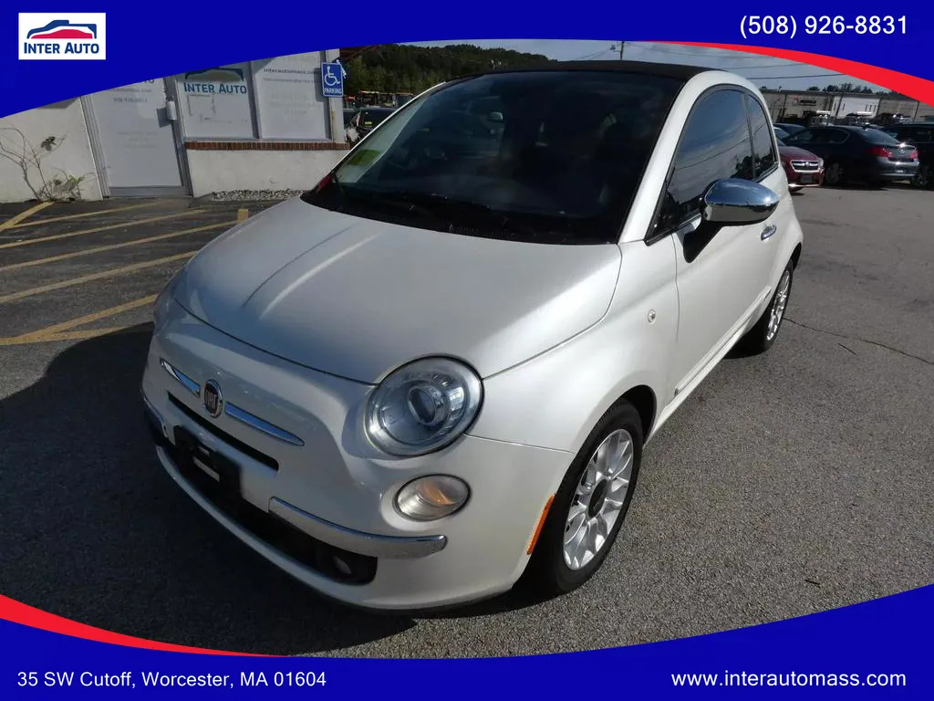 Used 2012 FIAT 500 C Lounge Convertible 2D for sale in Plainville, MA ...