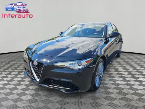 Black 2018 Alfa Romeo Giulia Ti Lusso Sedan 4D for sale in Plainville, MA