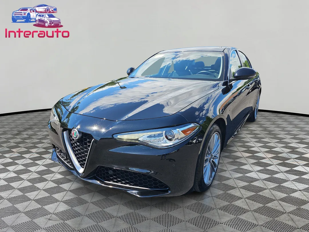 Black 2018 Alfa Romeo Giulia Ti Lusso Sedan 4D for sale in Plainville, MA