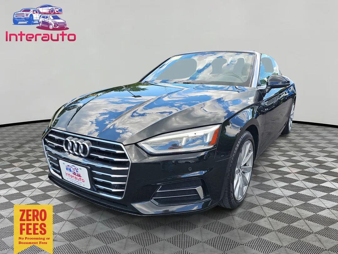 Black 2018 Audi A5 Premium Plus Cabriolet 2D for sale in Plainville, MA