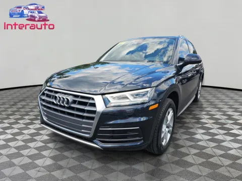 Blue 2018 Audi Q5 Premium Plus Sport Utility 4D for sale in Plainville, MA