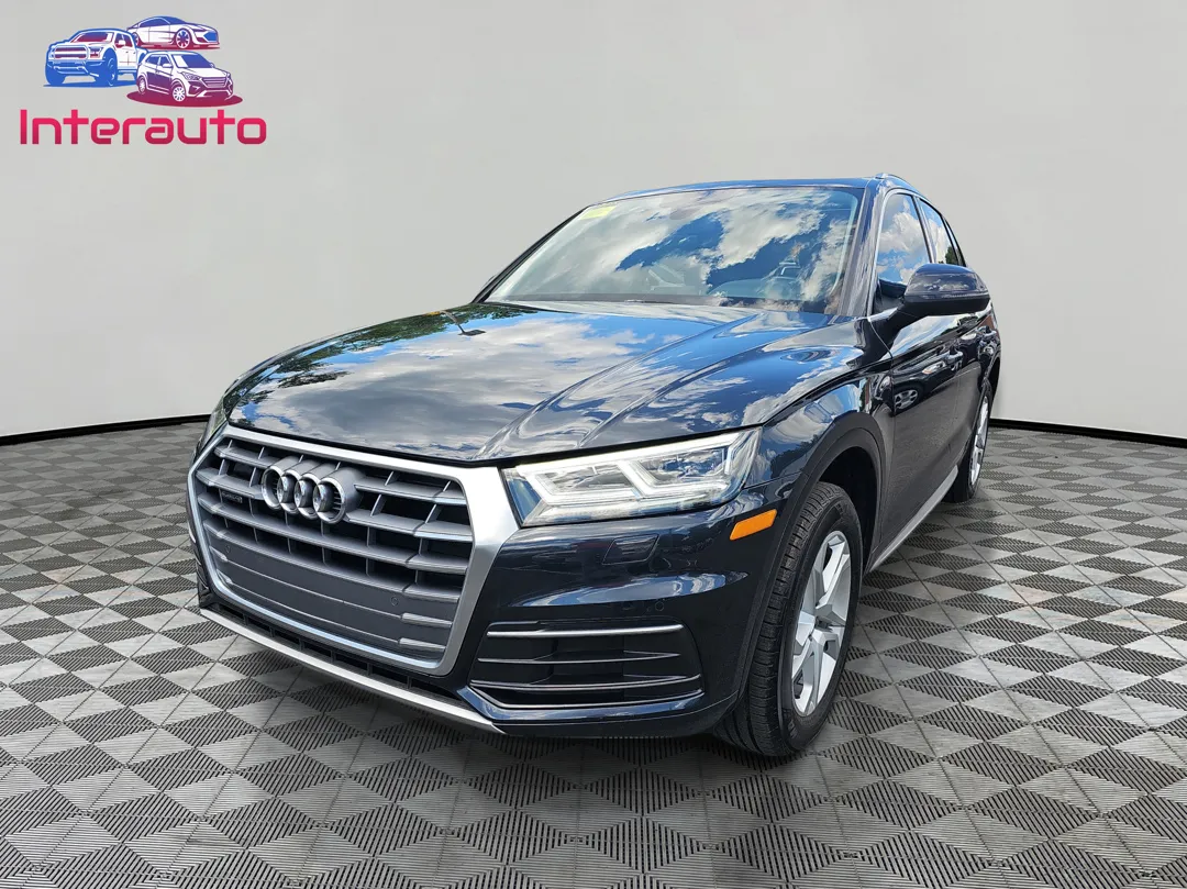 Blue 2018 Audi Q5 Premium Plus Sport Utility 4D for sale in Plainville, MA