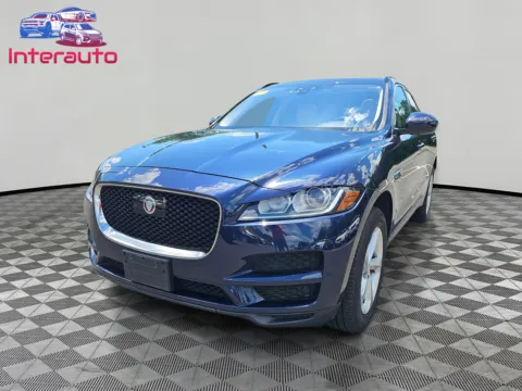 Blue 2019 Jaguar F-PACE 30t Premium Sport Utility 4D for sale in Plainville, MA