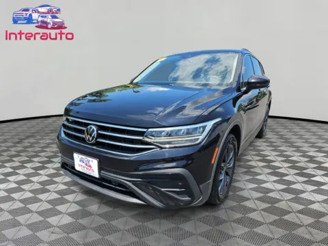 Black 2022 Volkswagen Tiguan SE 4MOTION Sport Utility 4D for sale in Plainville, MA