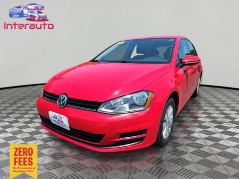 Red 2016 Volkswagen Golf TSI S Hatchback Sedan 4D for sale in Plainville, MA