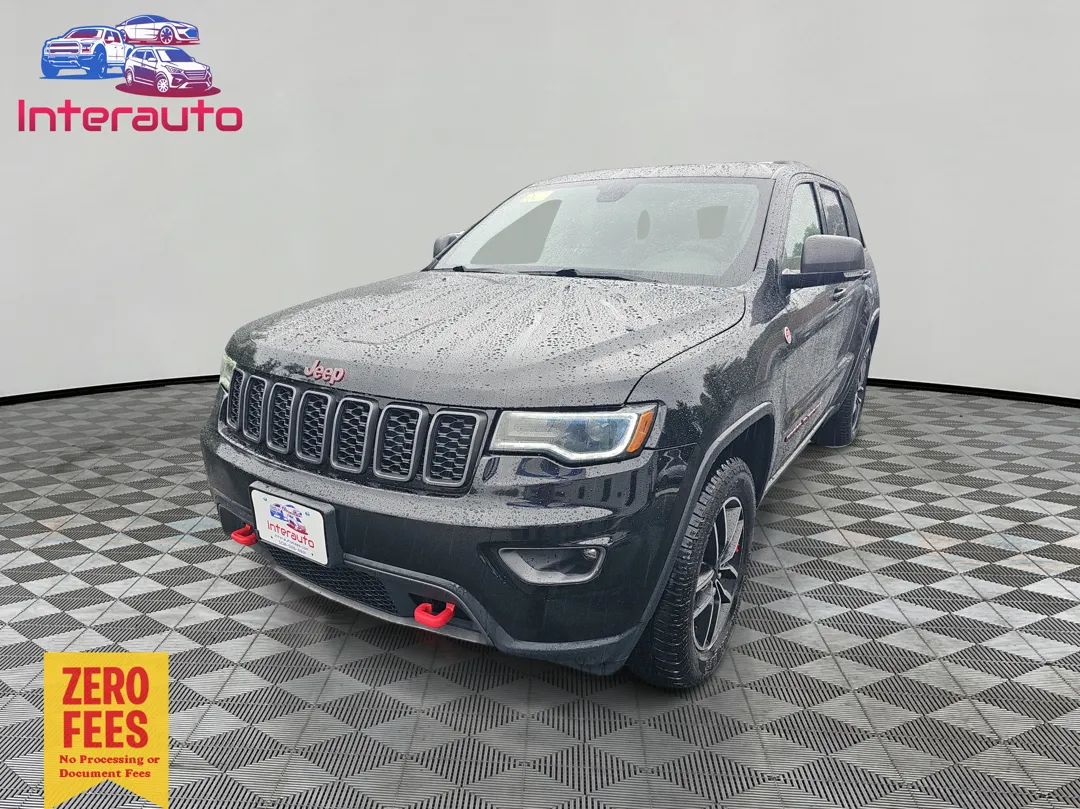Black 2019 Jeep Grand Cherokee Trailhawk Sport Utility 4D for sale in Plainville, MA