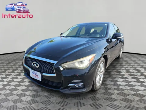Black 2014 INFINITI Q50 3.7 Premium Sedan 4D for sale in Plainville, MA
