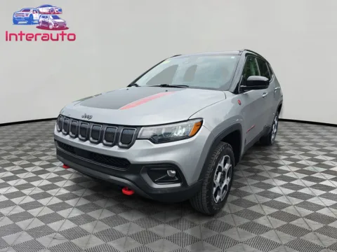 Gray 2022 Jeep Compass Trailhawk Sport Utility 4D for sale in Plainville, MA